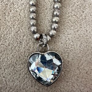 Silver heart necklace